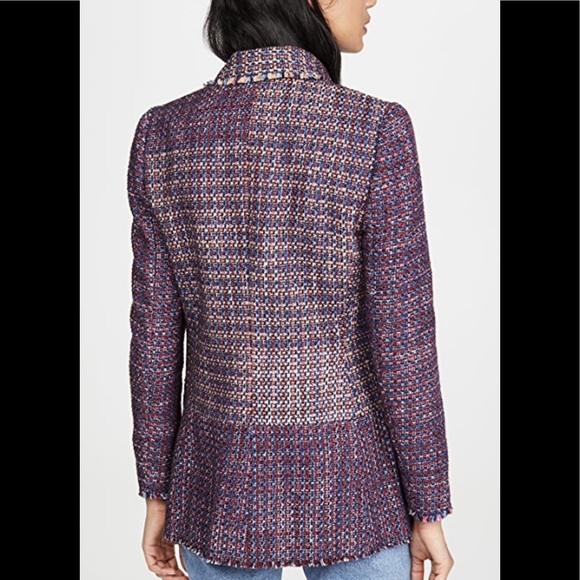 Rebecca Taylor Blanket Tweed Jacket Blazer - Picture 6 of 7
